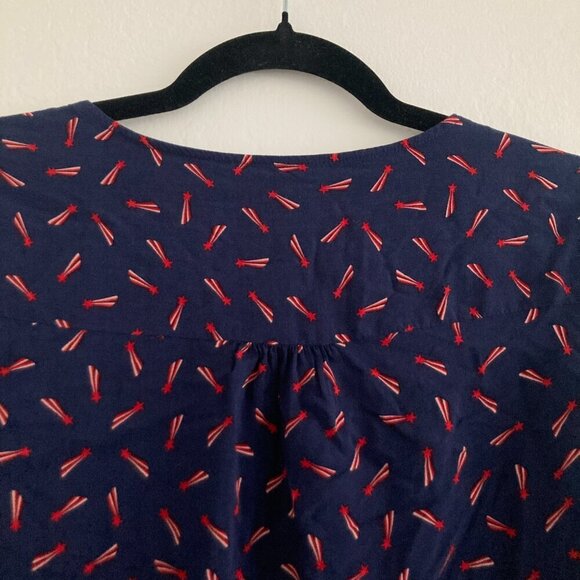 Boden Kara Shooting Star Blouse Long Sleeve Shirt Dainty Girly Smocked Preppy 4 - Picture 9 of 12